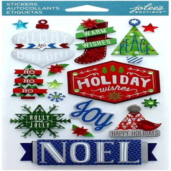 Jolee's Boutique Holiday Words Dimensional Stickers {1}