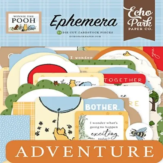 Echo Park Winnie The Pooh Ephemera Die-Cut Cardstock Pieces {1}