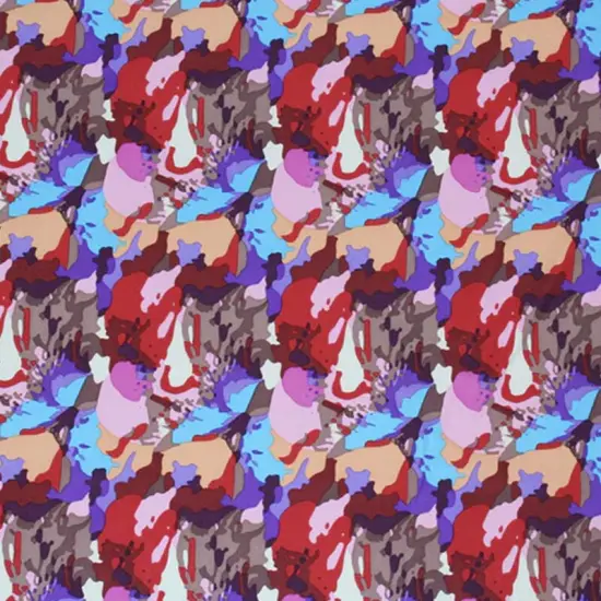 Pastel Rubber Camouflage Printed Spandex {2}