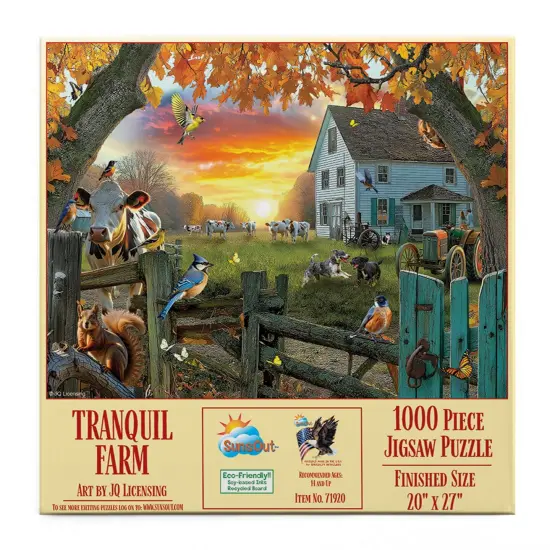 Sunsout Tranquil Farm 1000 pc Jigsaw Puzzle 71920 {3}
