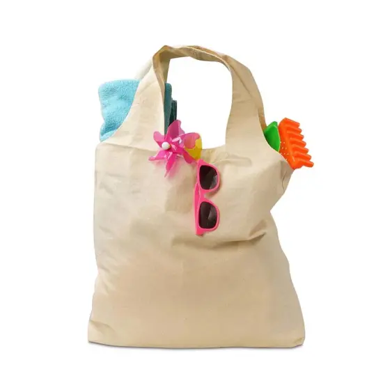 Natural Cotton Tote Bag 18'' x 2'' x 17'' Durable Design {2}