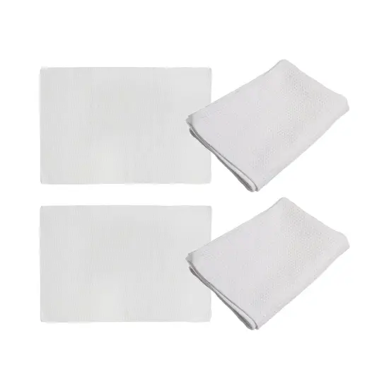 Craft Express 4 Pack Small Sublimation Waffle Towels &ndash; Sublimation-Ready Hand Towels {1}