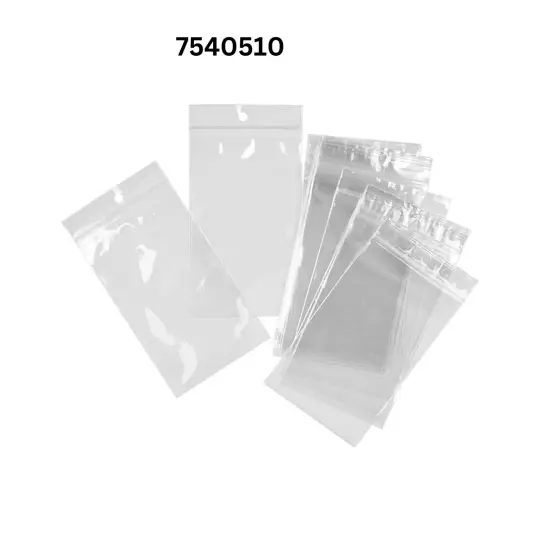 Handy Reclosable Cello Bag with Hang Hole 5" x 10" {3}