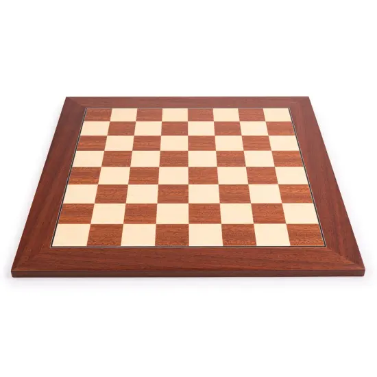 Deluxe Mahogany Wood Chess Board &ndash; Handmade in Spain, 22 in. {1}