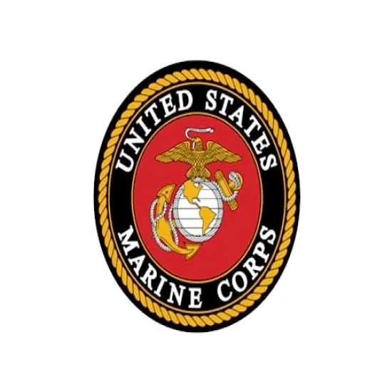 6" Round Cake - United States Marine Corps Emblem - Edible Cake or Cupcake Topper {1}