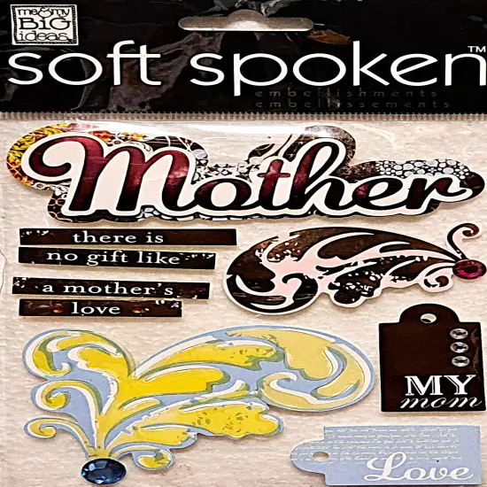 Me & My Big Ideas Soft Spoken Mother Dimensional Stickers {1}