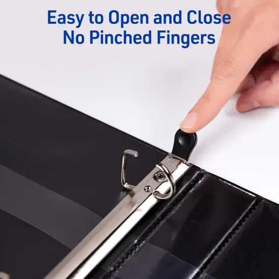 Avery Heavy-Duty View 3 Ring Binder, 1 Inch One Touch EZD Rings, 275-Sheet Capacity, 1.4 Inch Wide Spine, Customizable Clear Cover and Spine, 1 Green Binder (79107) {3}