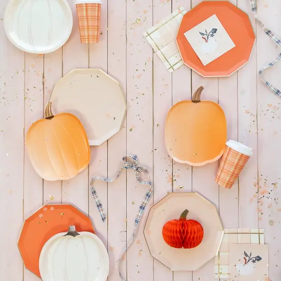 OMBRE PUMPKIN PLATES {3}