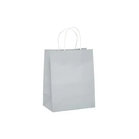 Functional Matte Shopping Bag with White Interior 10" x 5" x 13" {1}