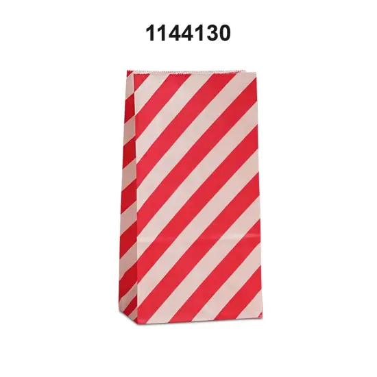 Diagonal Stripe Patterned SOS Bags 3 5/8'' x 2 1/4'' x 7'' {2}