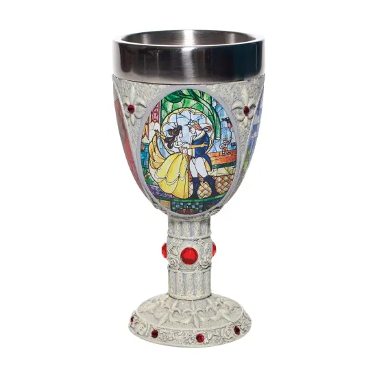 Disney Showcase Beauty and the Beast Decorative Goblet 7.1in H {1}