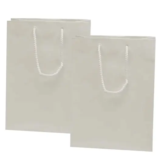 Sophistication in Every Bag 6 1/4'' x 3 1/2'' x 8 1/2'' White {2}