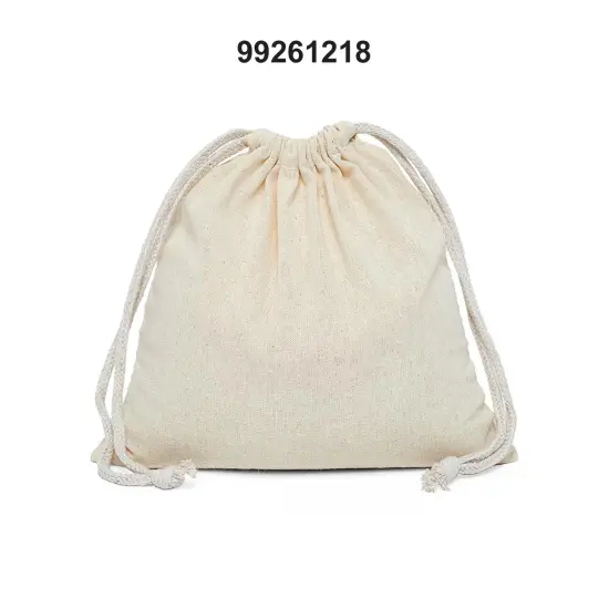 Ample 12" x 18" Plain Cotton Muslin Pouch {2}