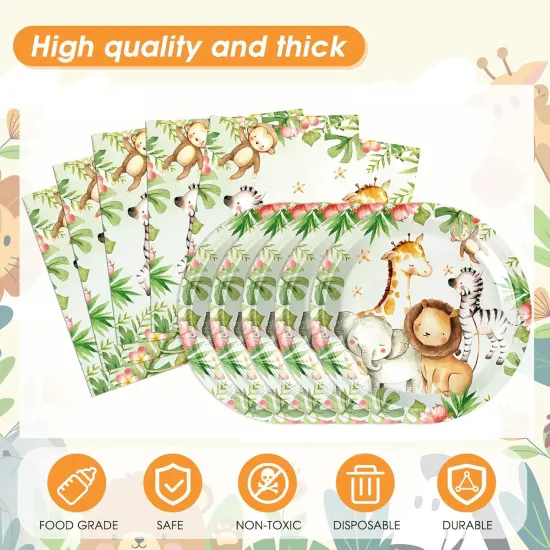 41Pcs Safari Baby Shower Decorations {2}