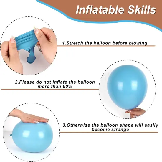 60Pcs Cowboy Western Party Balloon Blue Brown Cow Printed Latex Cow Spot Clear Balloon for Wild West Birthday Baby Shower Farm Party Decor, 12 in {3}