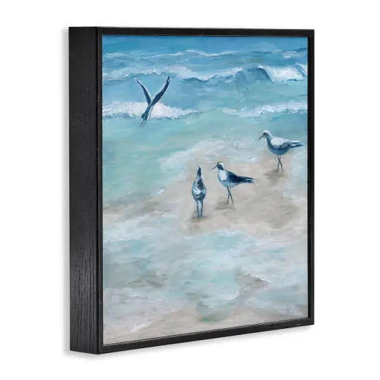 Stupell Industries Coastal Seagulls on Beach Framed Giclee By Marilyn Dunlap {3}