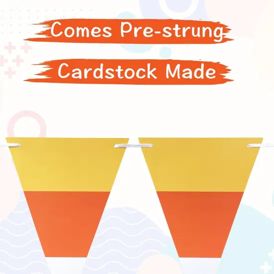 2PCS Halloween Candy Corn Banner {2}