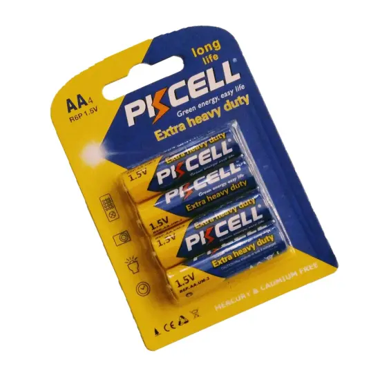 PKCELL&reg; Heavy Duty AA Batteries 4pc {3}