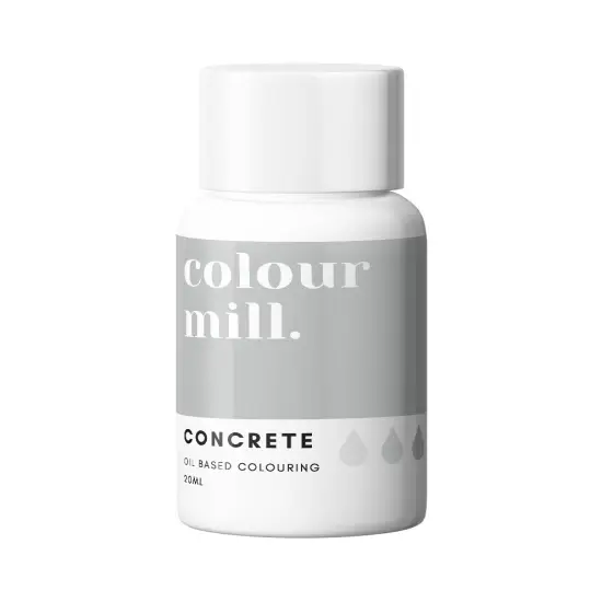 20ml Concrete Oil Based Colouring for Buttercream Ganache Cake Batter Fondant Chocolate Use {1}