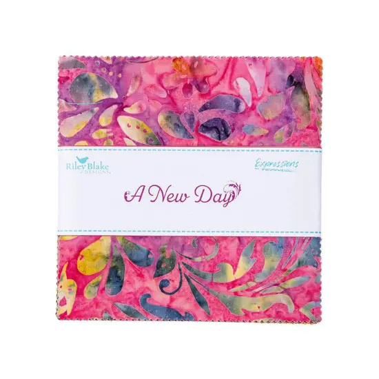 Expressions Batiks 5" Square Pack (Charm Pack / 5" Stacker) in A New Day by Riley Blake Designs for Riley Blake (5-23294-42) {1}
