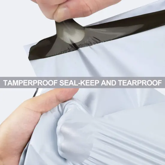 Poly Mailers 12x15.5 Inch White 100 Pack Medium Shipping Bags {3}