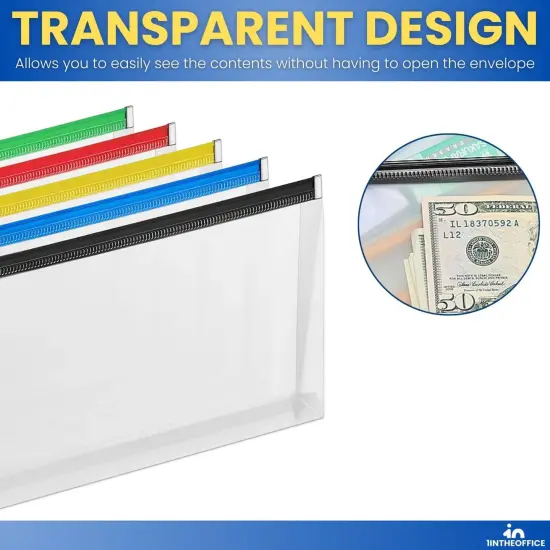 Plastic Filing Envelopes with Zipper Closure {4}