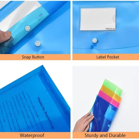 5 Pack Plastic Envelopes {3}