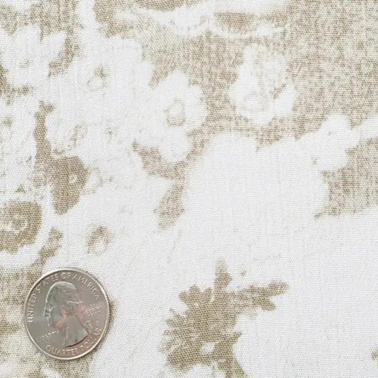 1 Yard Taupe Color Rayon Crinkle Woven Fabric 50/52 Inch Wide for Sewing and Apparel {2}