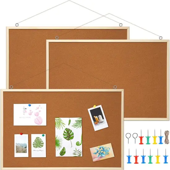 3 Pcs Cork Bulletin Board 24 x 36 Inches {1}