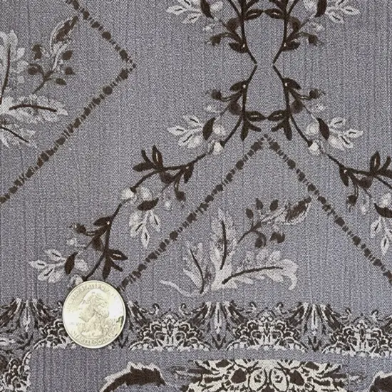 1 Yard Rayon Crinkle Crepon Apparel Fabric, Warm Gray, 50/52" Wide, Lightweight & Textured {3}