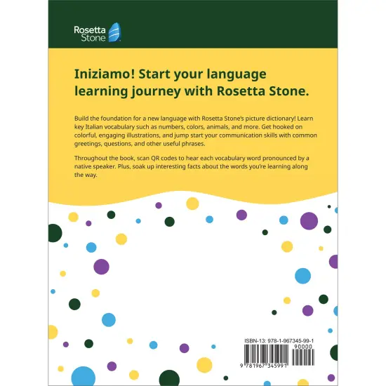 Rosetta Stone Italian Picture Dictionary, Italy Vocabulary Builder and Language Learning Book, Learn to Read and Pronounce Basic Sight Words, Common Phrases, and More {2}