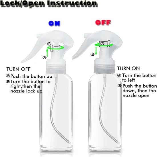 Spray Bottle 3.5oz/100ml - 4 Pack {4}