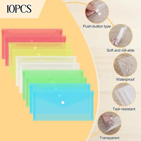 10PCS Plastic Envelopes {2}