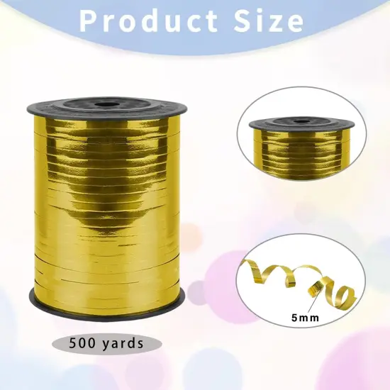 500 Yard Bright Gold Balloon String {2}