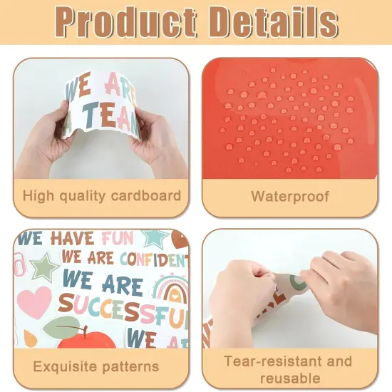 Boho Motivational Bulletin Board Classroom Decoration Set {4}