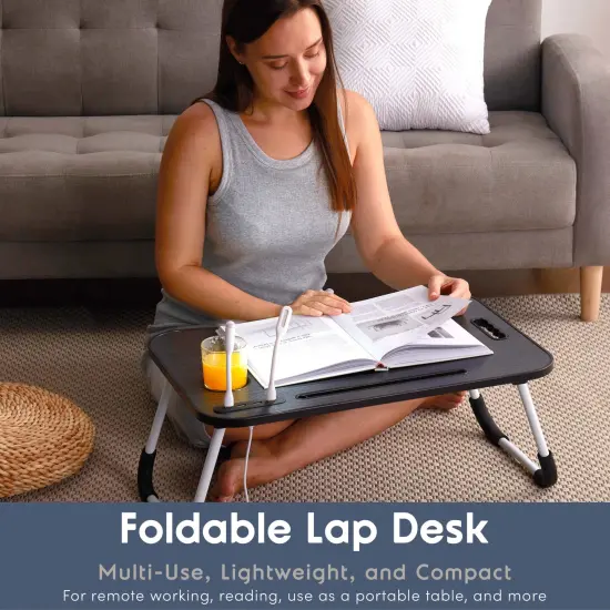 Nestl Fur Reading Pillow with Laptop Lap Desk Olive Green {6}