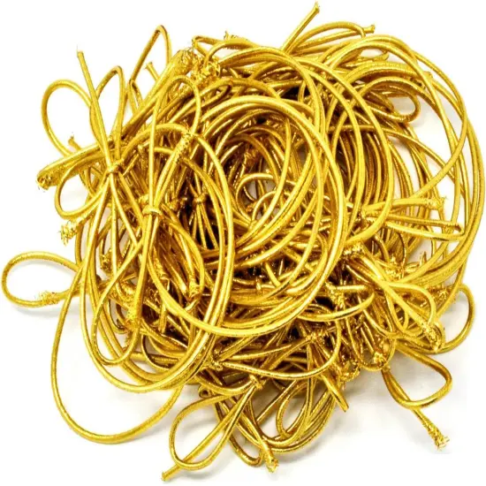 Metallic Gold Pre Tied Bows - 10 Inch (Pack of 100) {2}