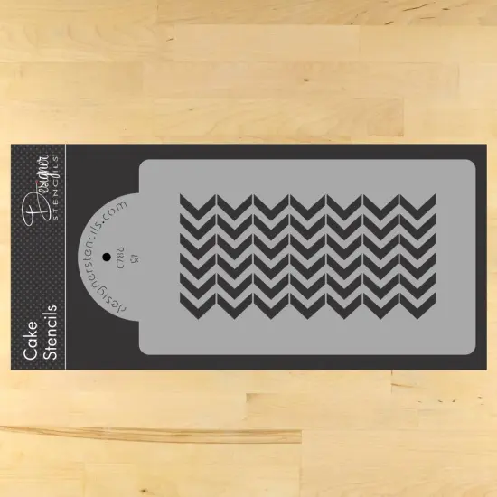 Chevron Cake Stencil Side | C786 by Designer Stencils | Cake Decorating Tools | {1}