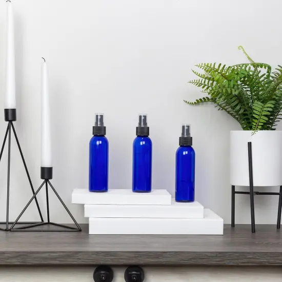 4oz Empty Plastic Spray Bottles - (4 Ounce, Cobalt Blue, 6) {2}