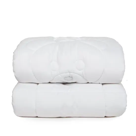 Tadpoles Quilted Toddler Comforter | 40" x 60" | Made of 100% Microfiber Polyester (Shell) & 200 GSM Fiberfill | Soft, Breathable & Durable | Ideal for Toddlers (12-48 Months) | White Teddy Pattern {2}