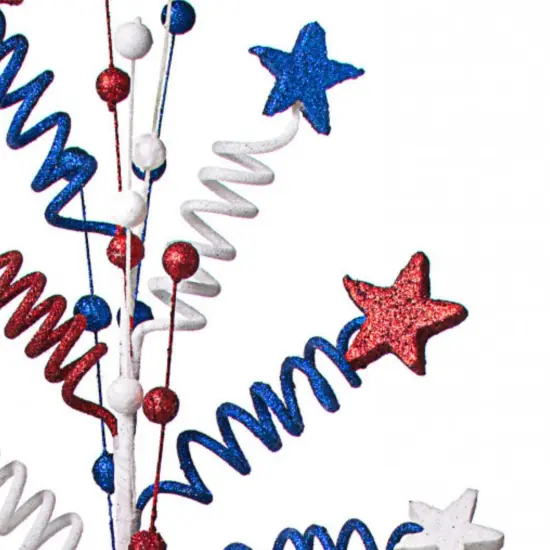 24" Patriotic Star Ball & Twist Spray {3}