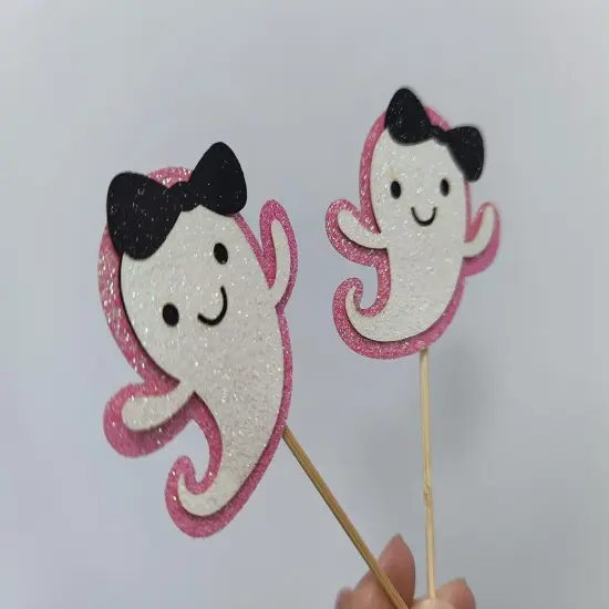 Ghost Birthday Baby Shower Cupcake Toppers {6}