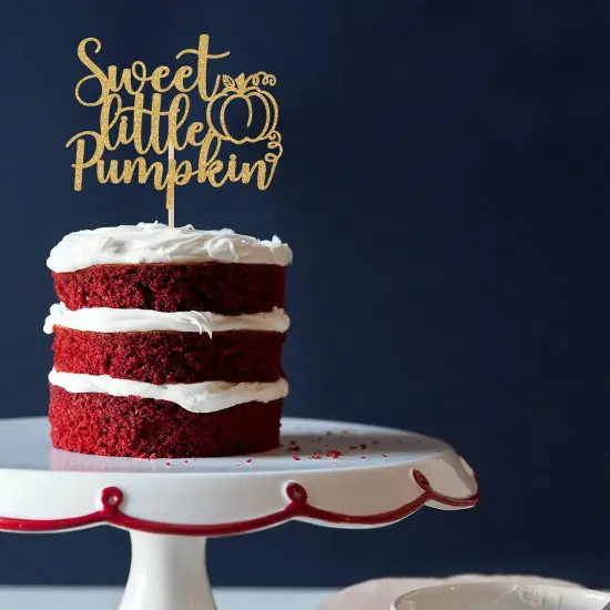 Sweet Little Pumpkin Cake Topper {3}