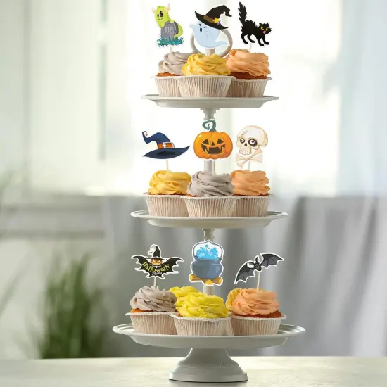 36Pcs Halloween Cupcake Toppers {5}
