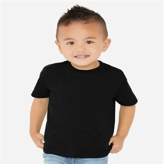 Rabbit Skins&reg; Toddler Fine Jersey Crewneck Short Sleeve Tee - 3321 Surf blackout {6}