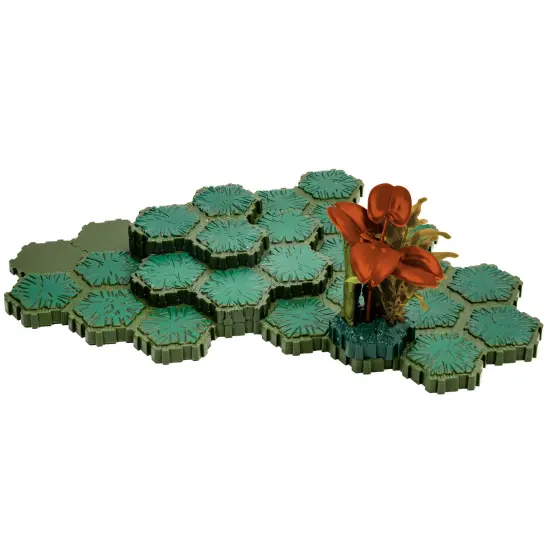 Renegade Games: Heroscape: The Swamps of Valhalla - Terrain System Expansion - 39pcs, Hex-Tile Terrain Pieces, Swamp Underbrush, Landscape Miniatures {6}