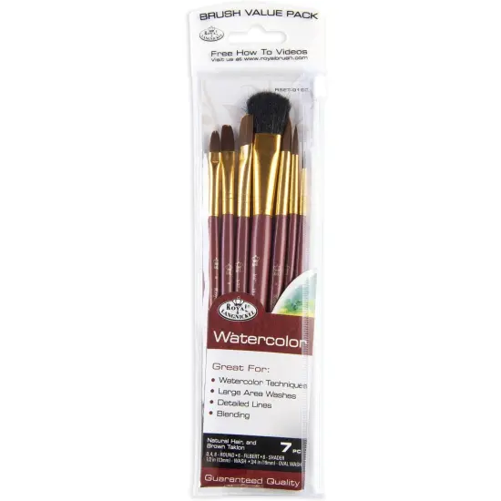 RSET-9192 | 7pc Watercolor Variety Brush Set {1}