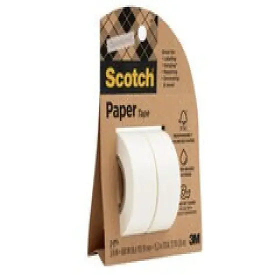 Scotch&trade; Paper Tape 814-2P-SR, 0.75 in x 600 in (19 mm x 15.2 m) 2 pk {1}
