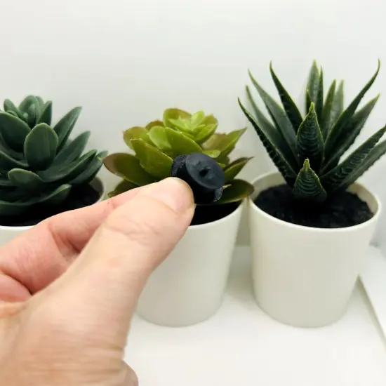 Black Top Hat Charms, 15x20mm {3}