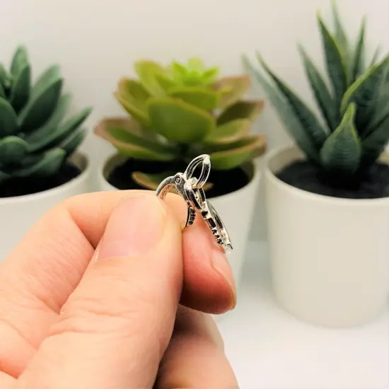 Silver Handcuff Partners in Crime Charms, 17x12mm {3}